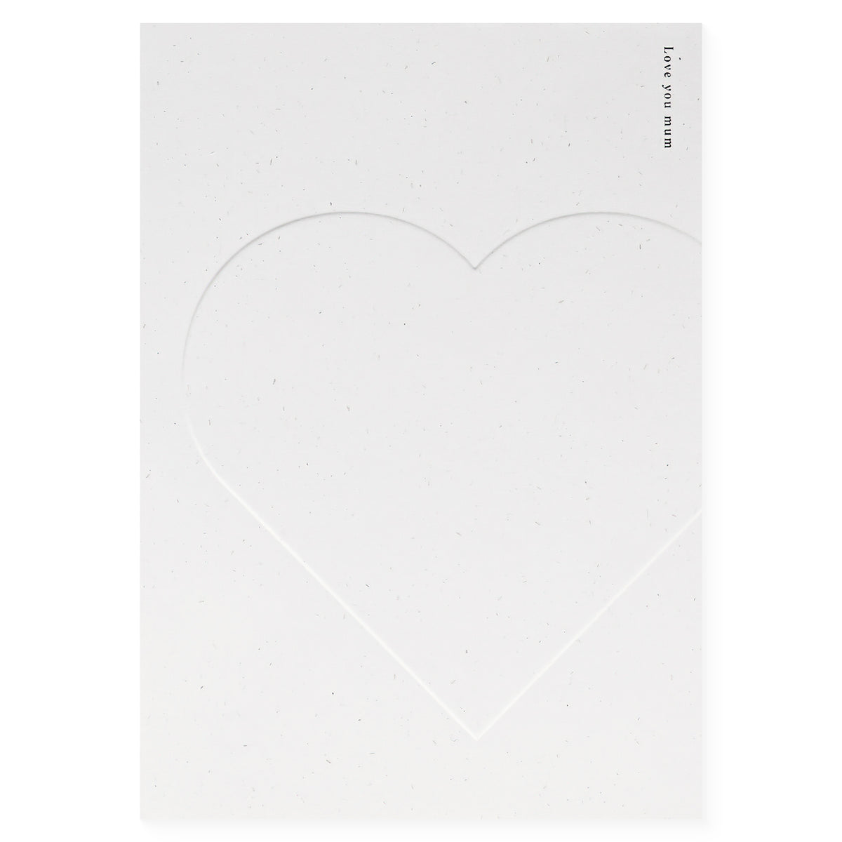 Kinshipped I Love You Mum Embossed Mother's Day Card 