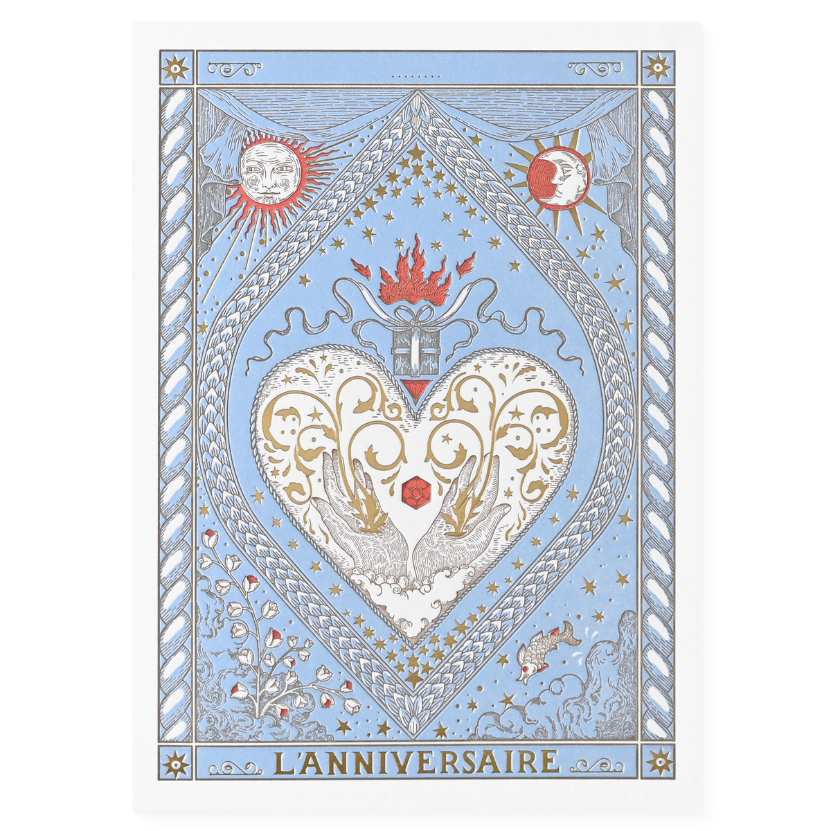Letterpress De Paris L'Anniversaire (The Birthday) Tarot Birthday Card 