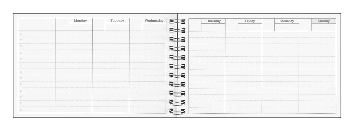 MARK'S Inc. Dayfree Weekly Schedule Undated Planner | 5 Colors