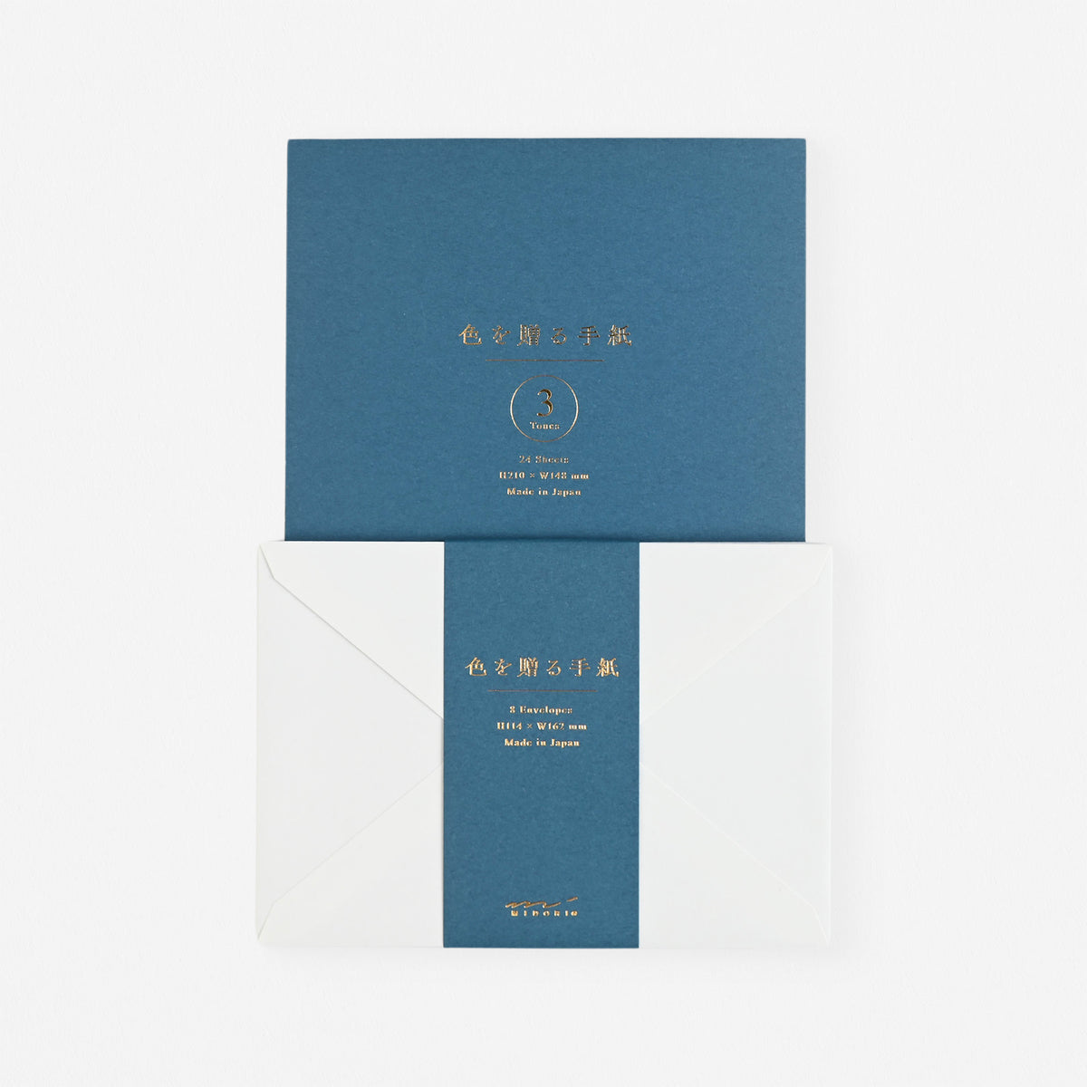 Midori Giving A Color Letter Pad Or Envelopes  Blue 