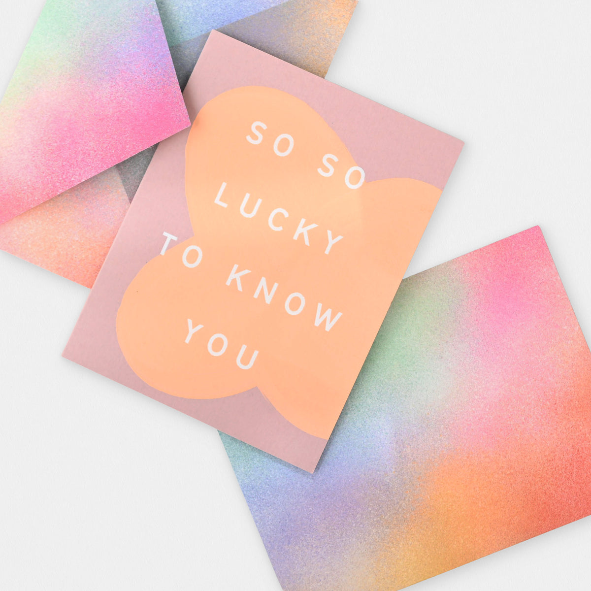 Moglea So Lucky To Know You Greeting Card