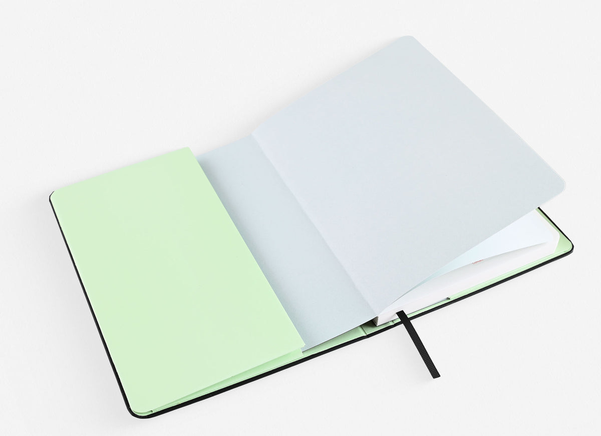 Mossery Black Speckle Refillable Notebook