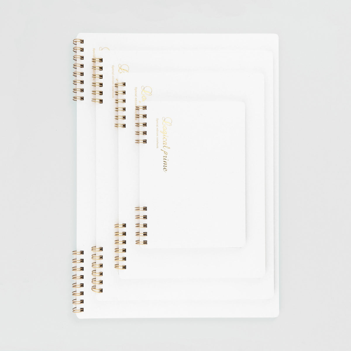 Nakabayashi Logical Prime Notebook Ring Binding Special Edition White Blank | 4 Sizes 