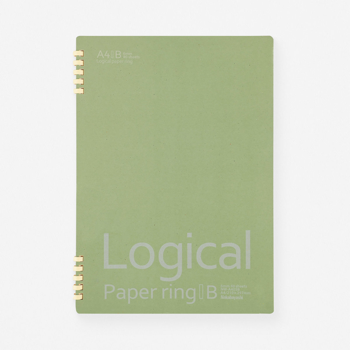Nakabayashi Logical Prime 100% Paper Ring Notebook Green | B5 Or  A4 