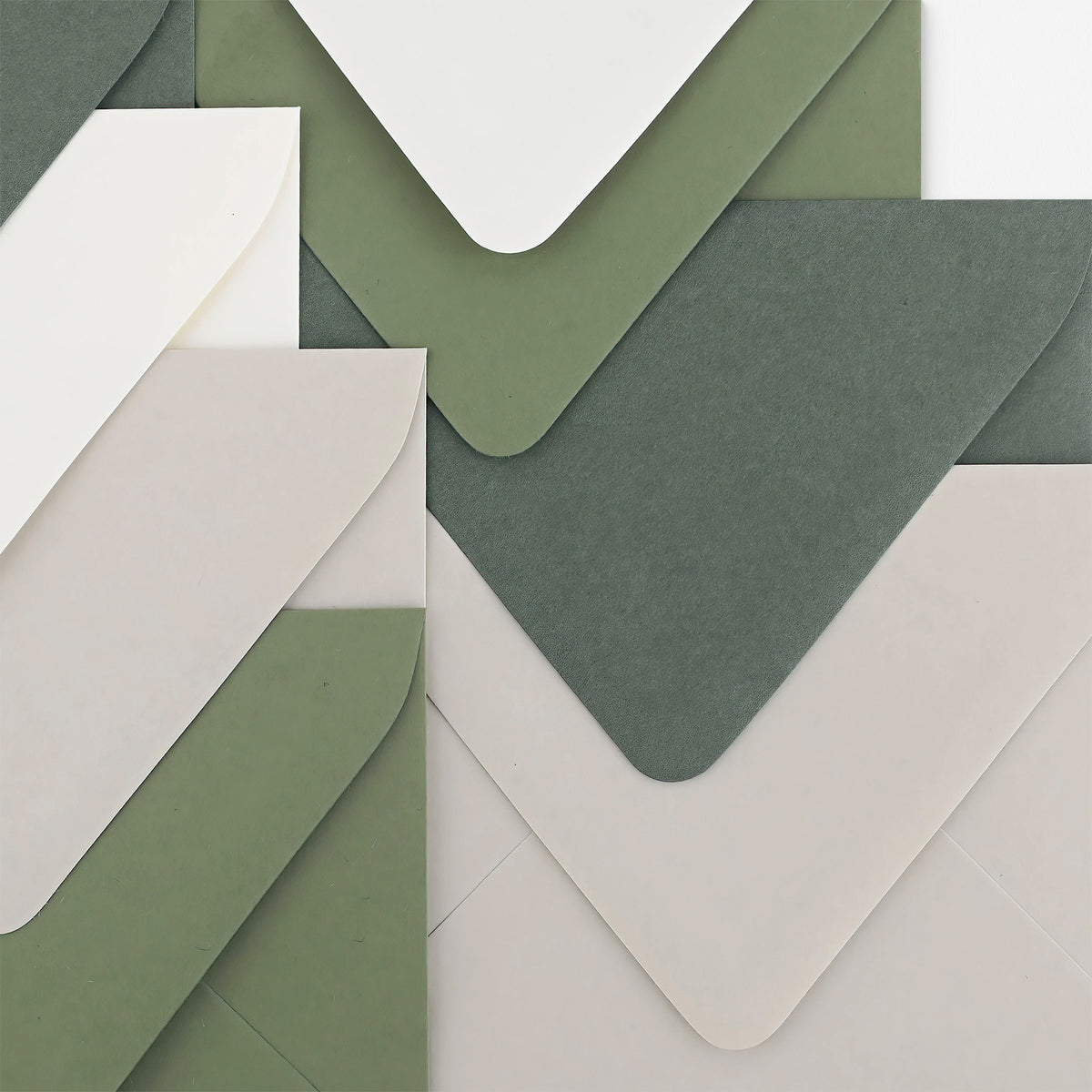 Papel & Co. Ombre Green Flat Thank You Cards Boxed