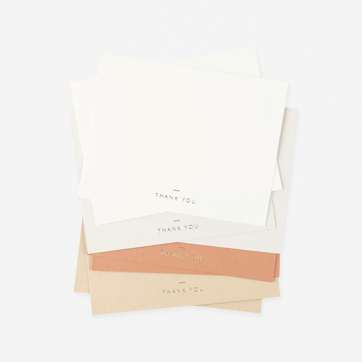 Papel & Co. Ombre Terracotta Flat Thank You Cards 