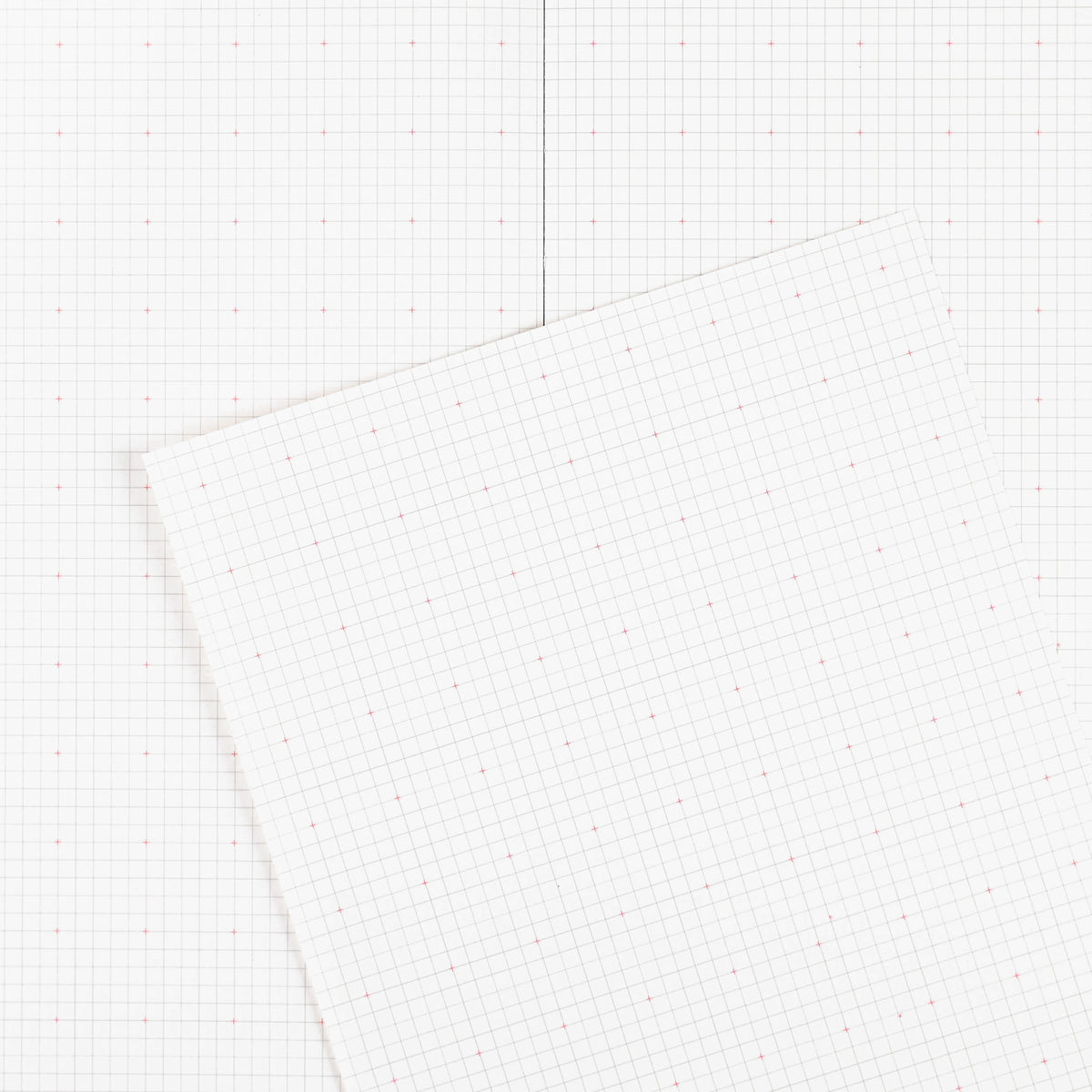 Paperways Large Notebook Cross Grid Crimson Red 