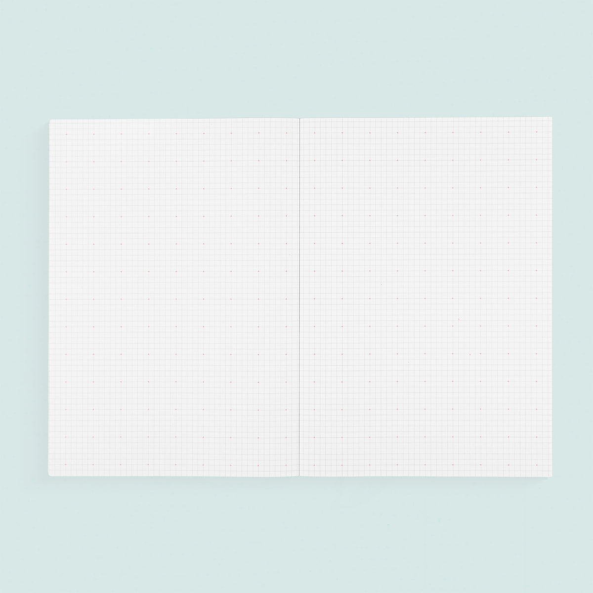 Paperways Large Notebook Cross Grid Crimson Red 