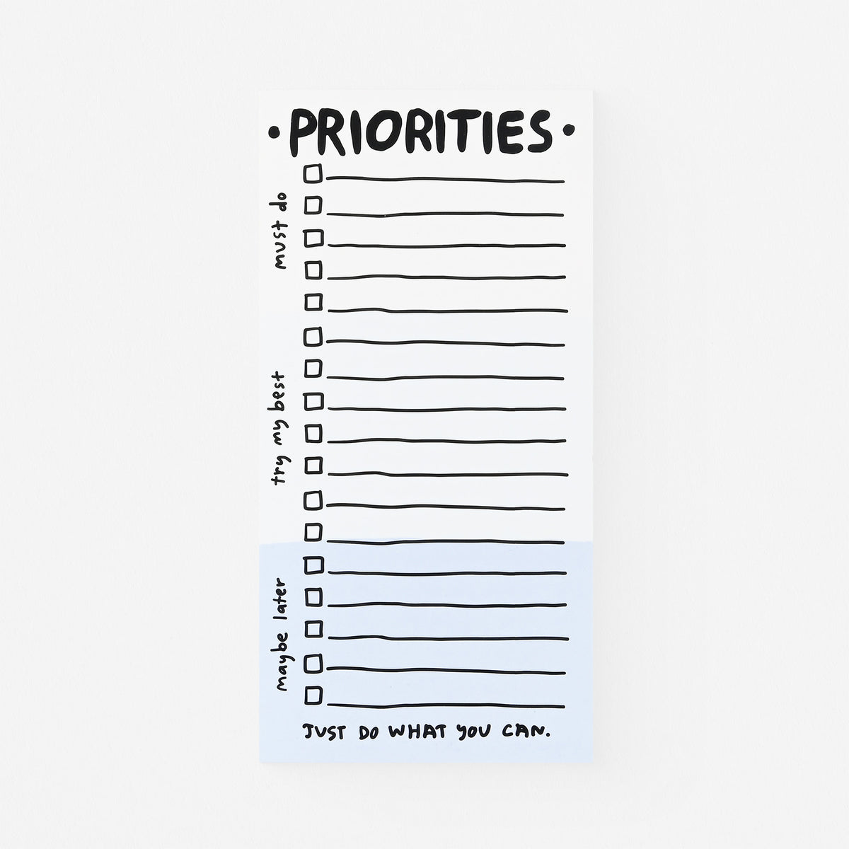 People I've Loved Priorities Notepad 