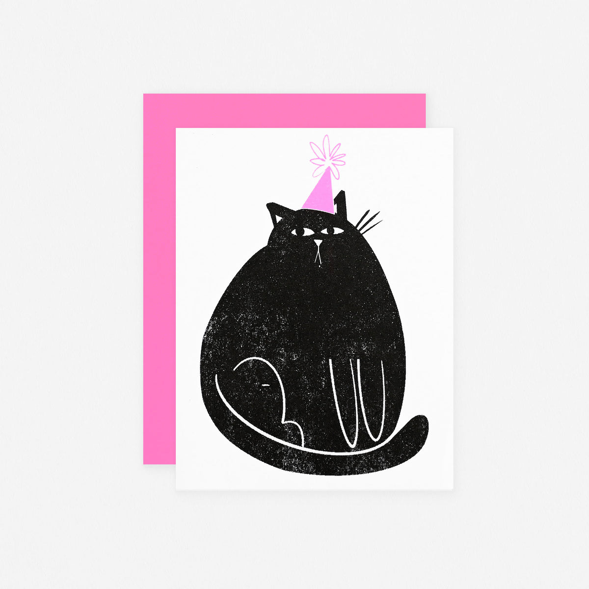 Pier Six Press Party Cat Birthday Card