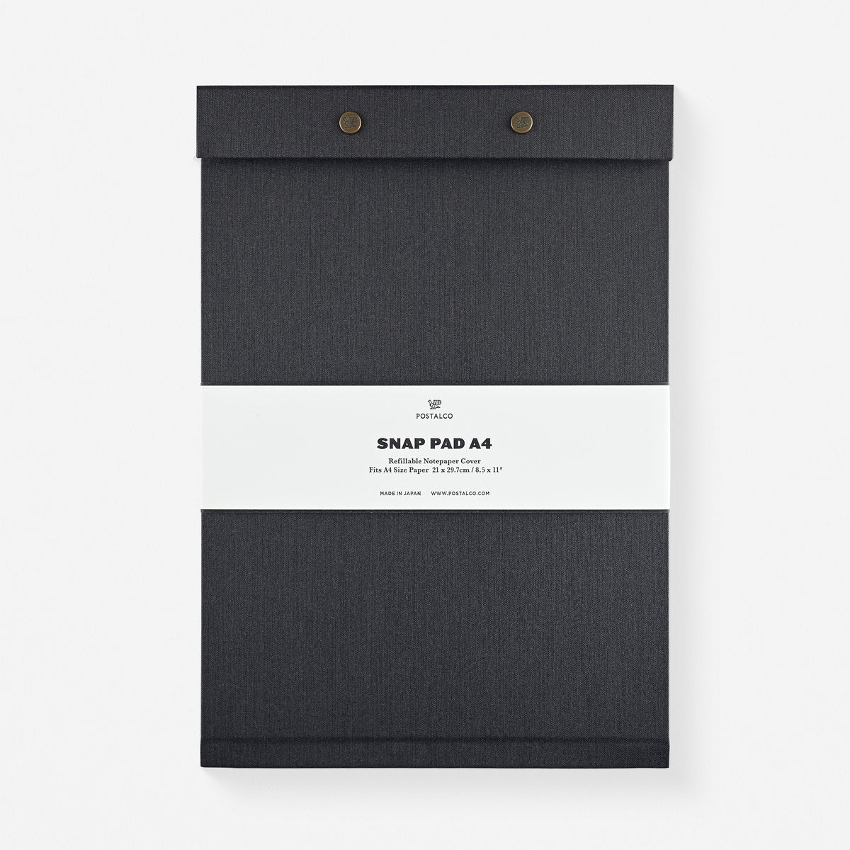 Postalco Snap Pad Faded Black | A5 or A4 A4 snap pad