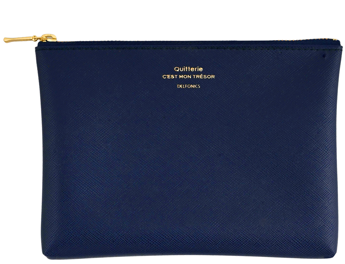 Delfonics Quitterie Small Zip Pouch Navy