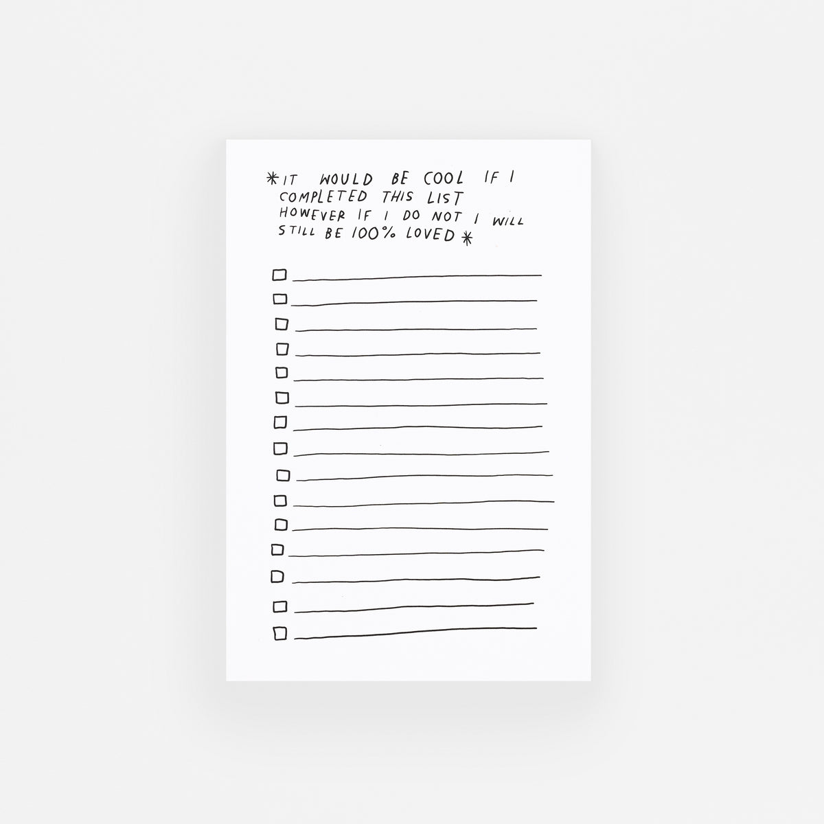 Rani Ban Co Still Be 100% Loved To Do List Notepad