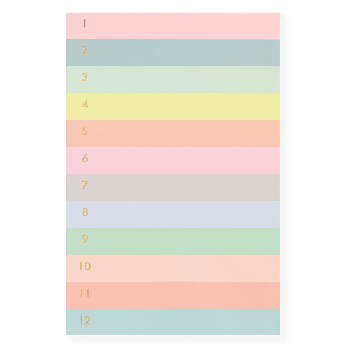Rifle Paper Co. Numbered Color Block Memo Notepad 