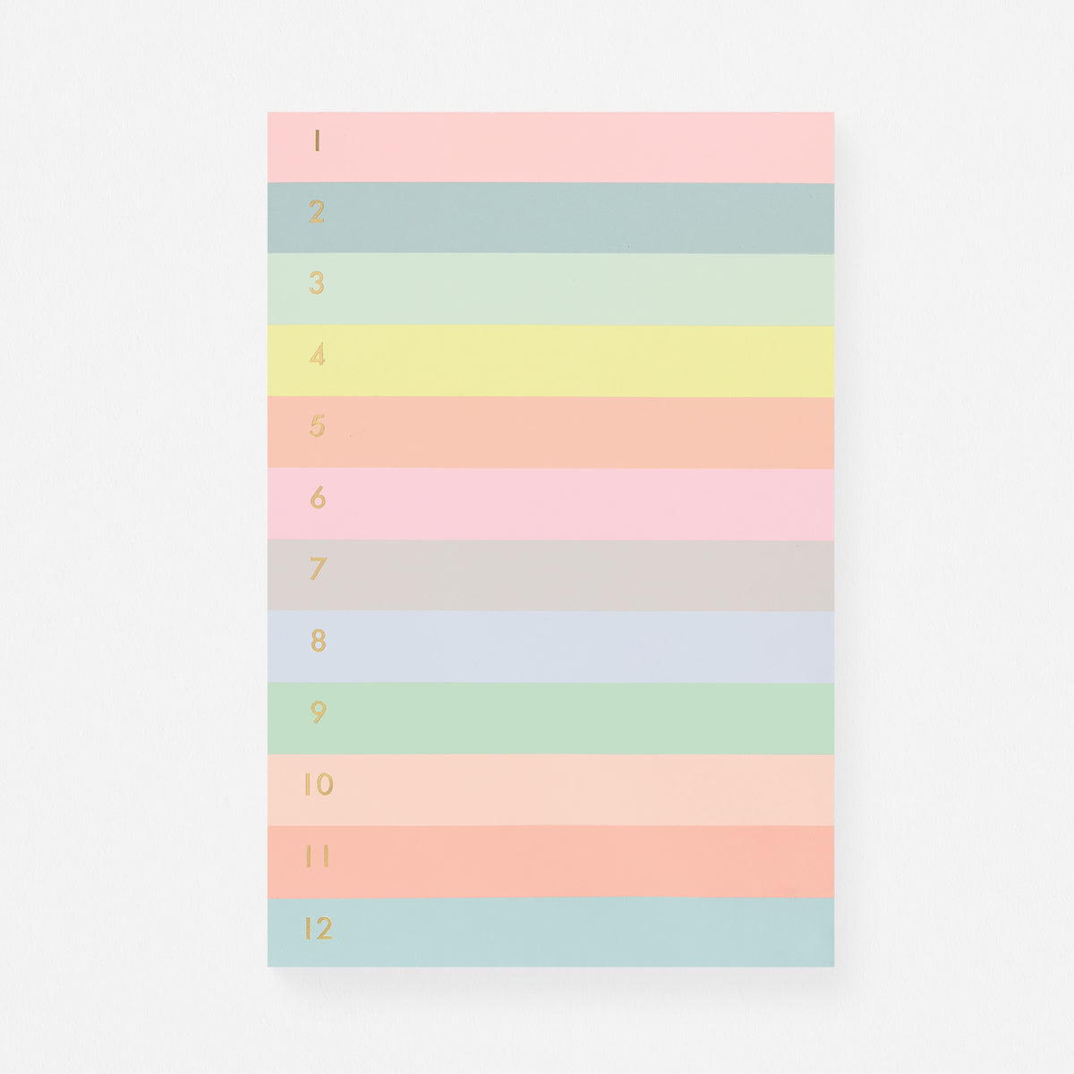 Rifle Paper Co. Numbered Color Block Memo Notepad 