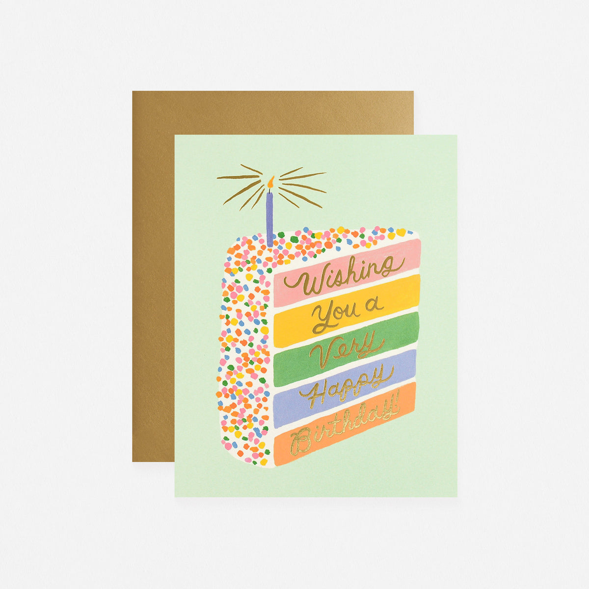 Rifle Paper Co. Cake Slice Birthday Card 
