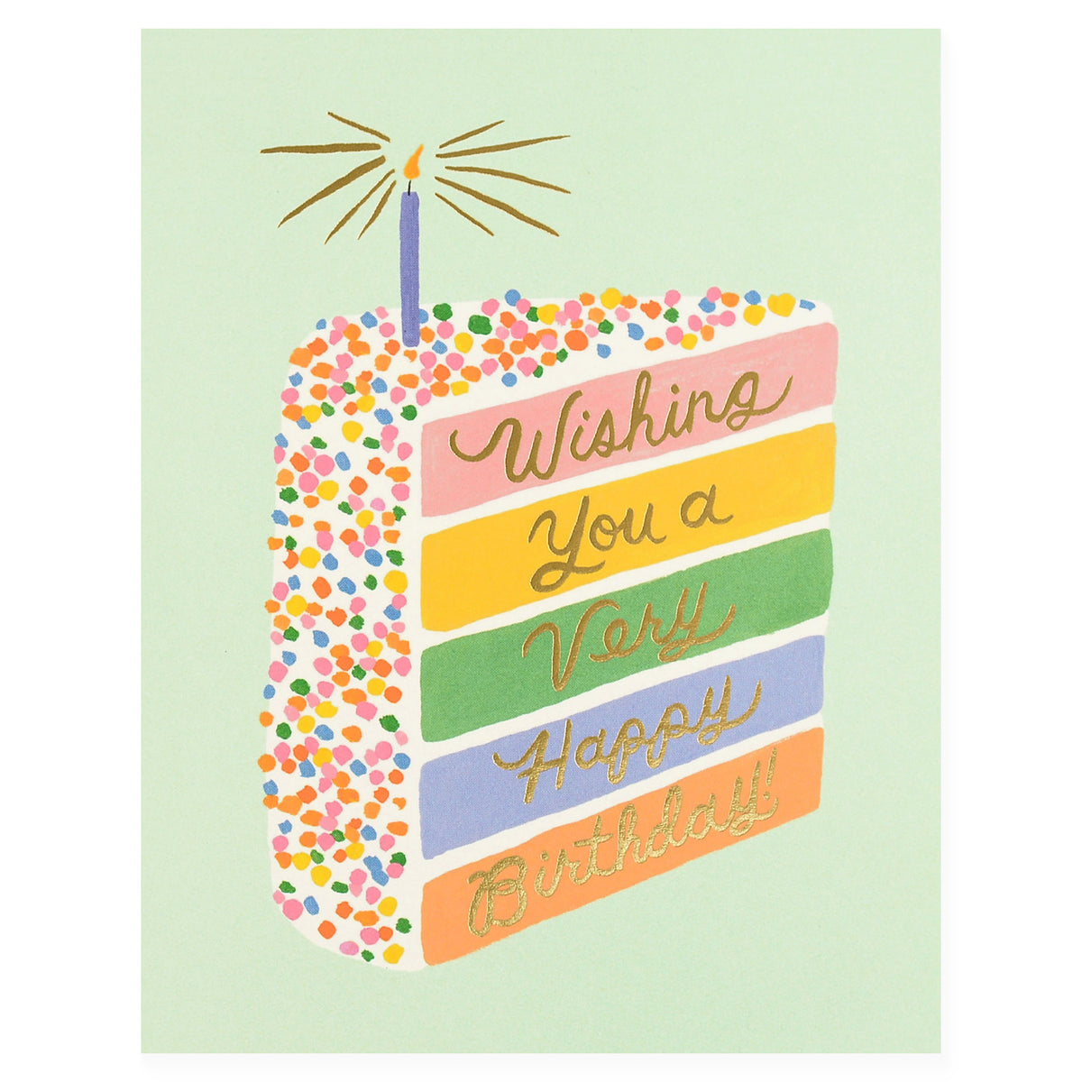 Rifle Paper Co. Cake Slice Birthday Card 