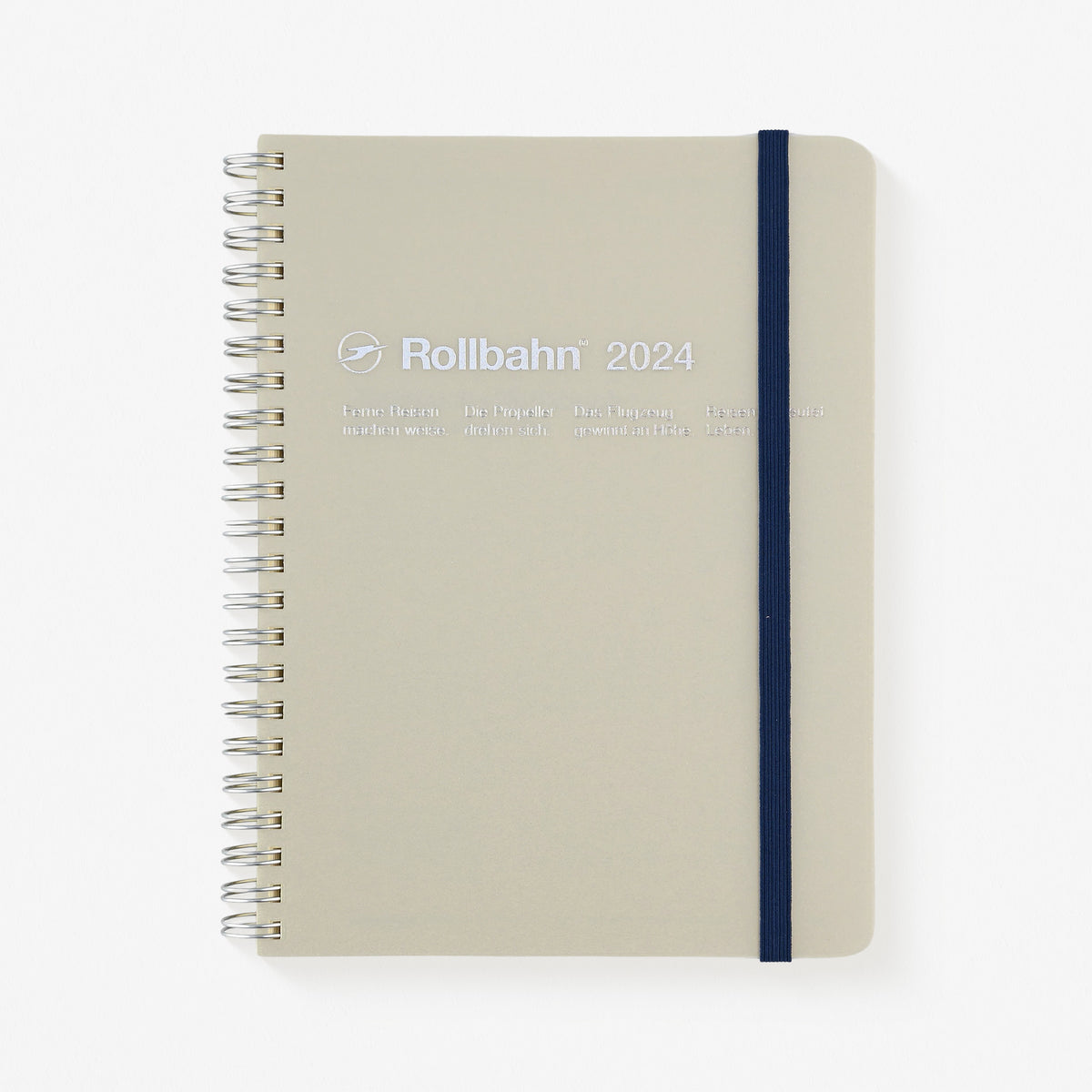 Delfonics Rollbahn 2024 Monthly Planner Clear Large Or A5 | Blue, Green, Silver Or Pink Clear Silver / Large [5.25 x 7"]