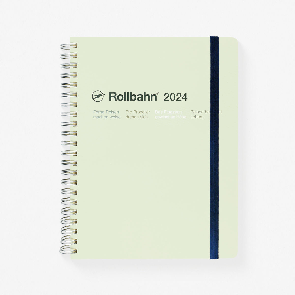 Delfonics Rollbahn 2024 Monthly Planner Latte Light Green | Large Or A5 