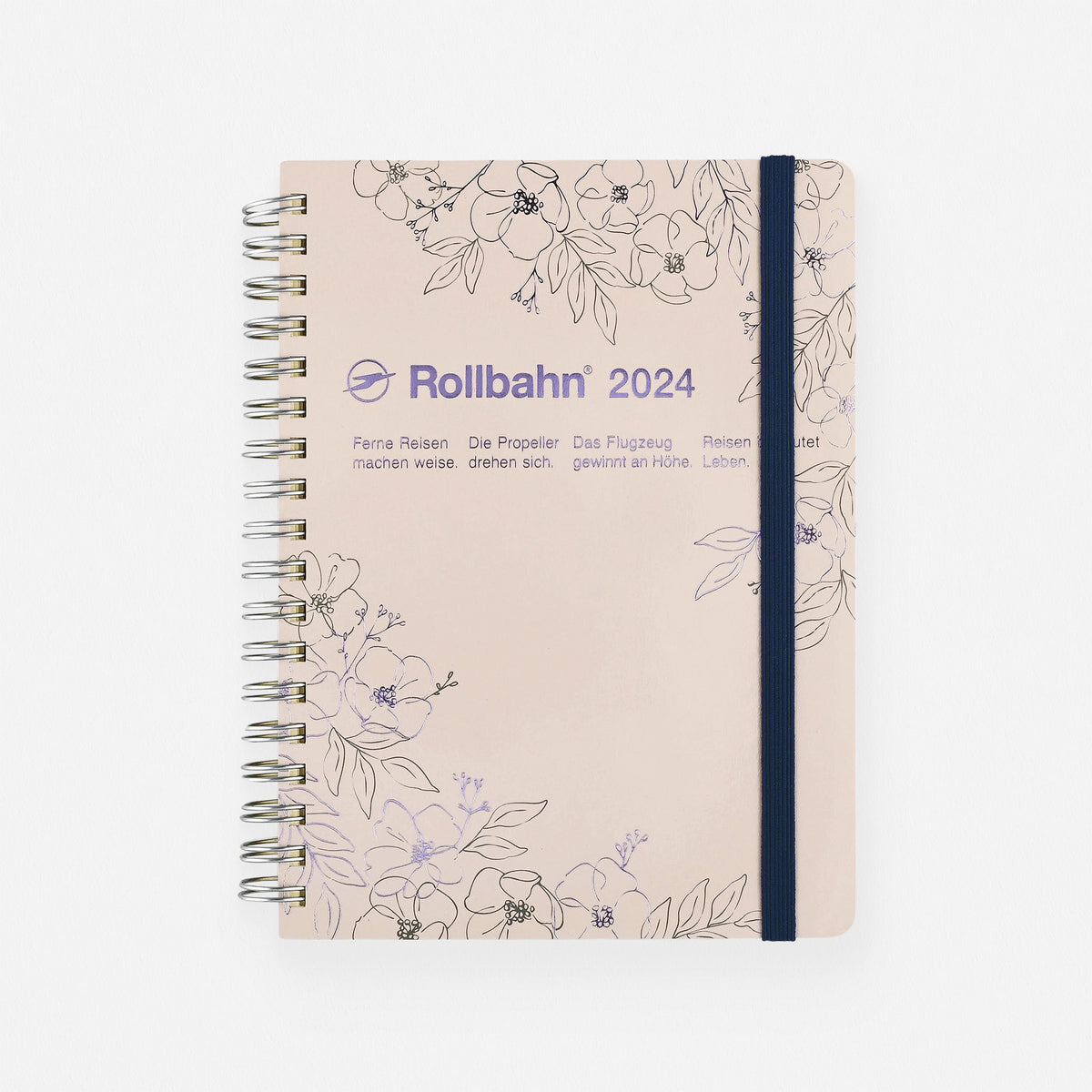 Delfonics Rollbahn 2024 Monthly Planner Leblanc Cream | Medium Or Large 