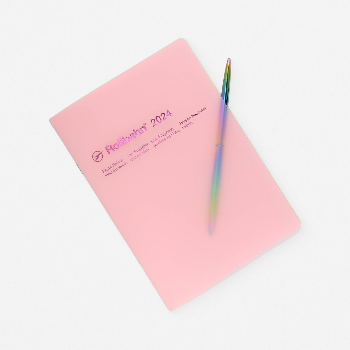 Delfonics Rollbahn 2024 Monthly Planner Note Clear A5 | Clear Pink, Clear Or Clear Blue Clear Pink