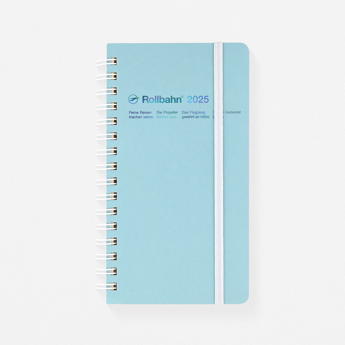 Delfonics Rollbahn 2025 Chance Slim Monthly Planner | White, Black Or Light Blue Light Blue