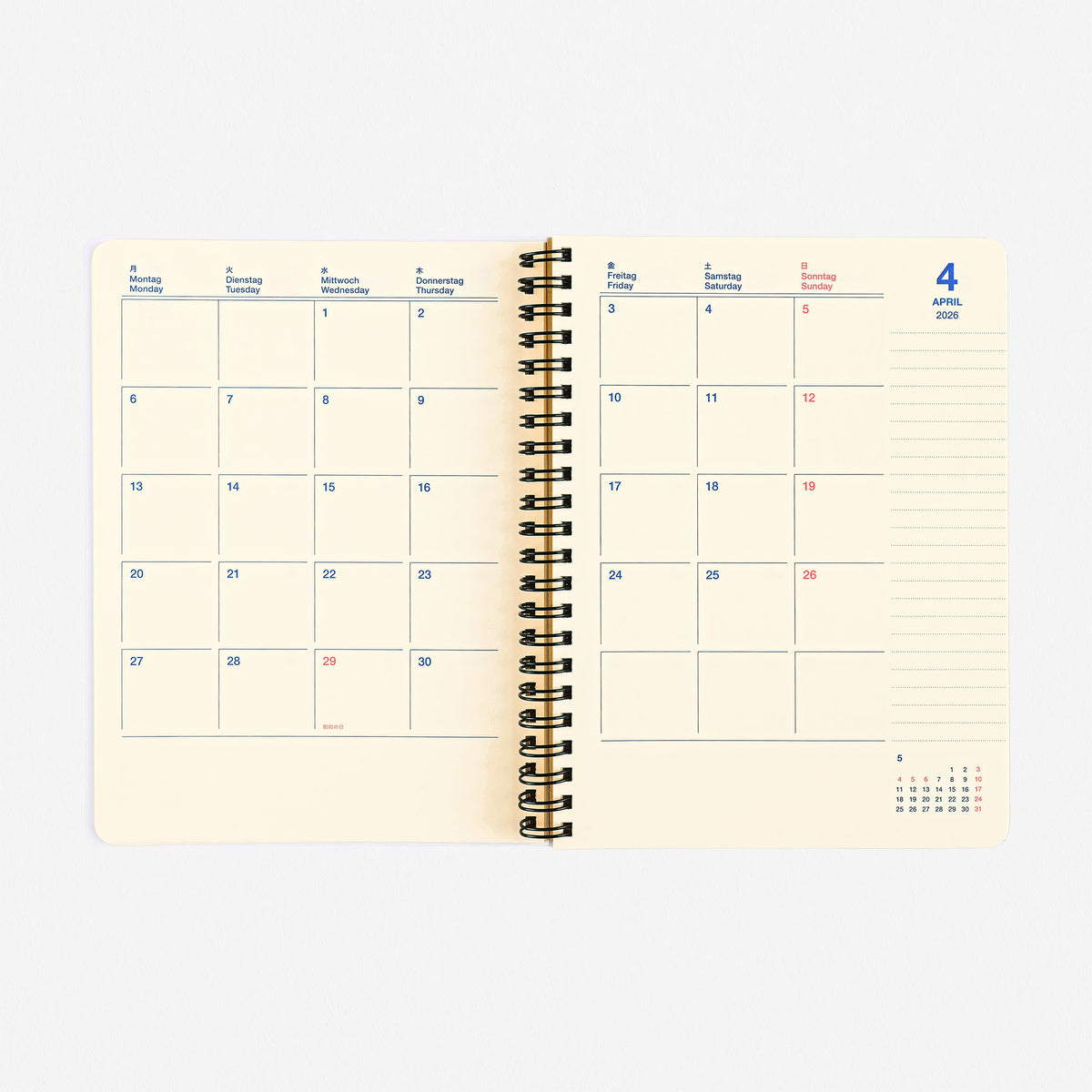 Delfonics Rollbahn 2026 Monthly Planner Flash N° 2 | Medium Or Large