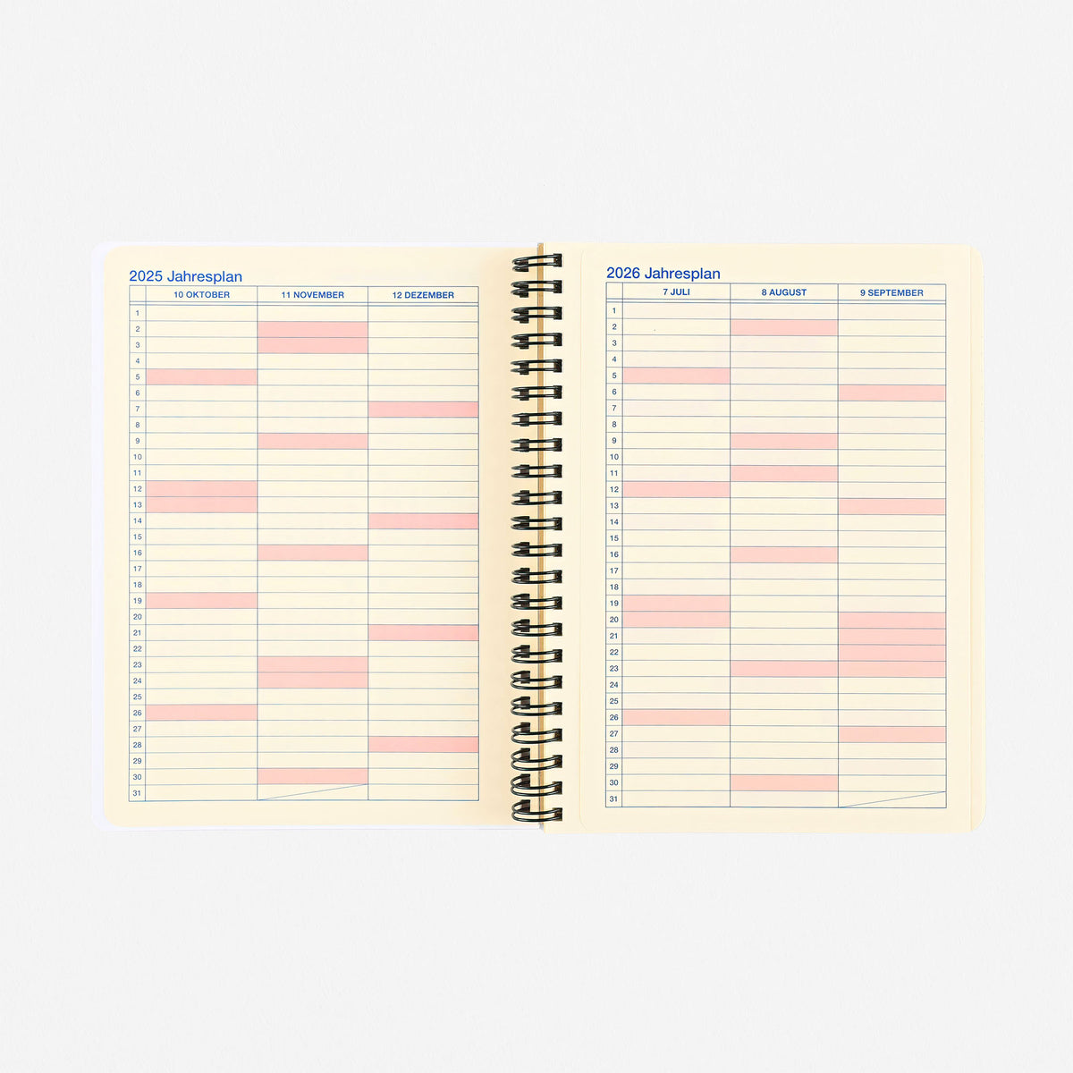 Delfonics Rollbahn 2026 Monthly Planner Grey | Large, A5 Or Extra Large