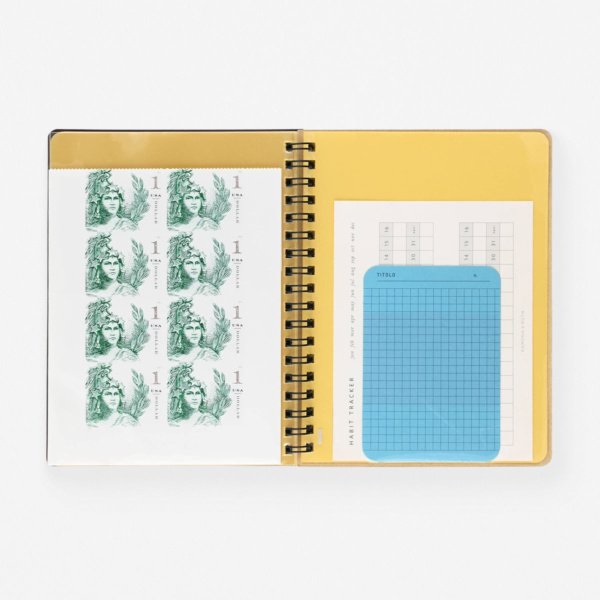 Delfonics Rollbahn 2025 Chance Monthly Planner Black | Large Or A5 