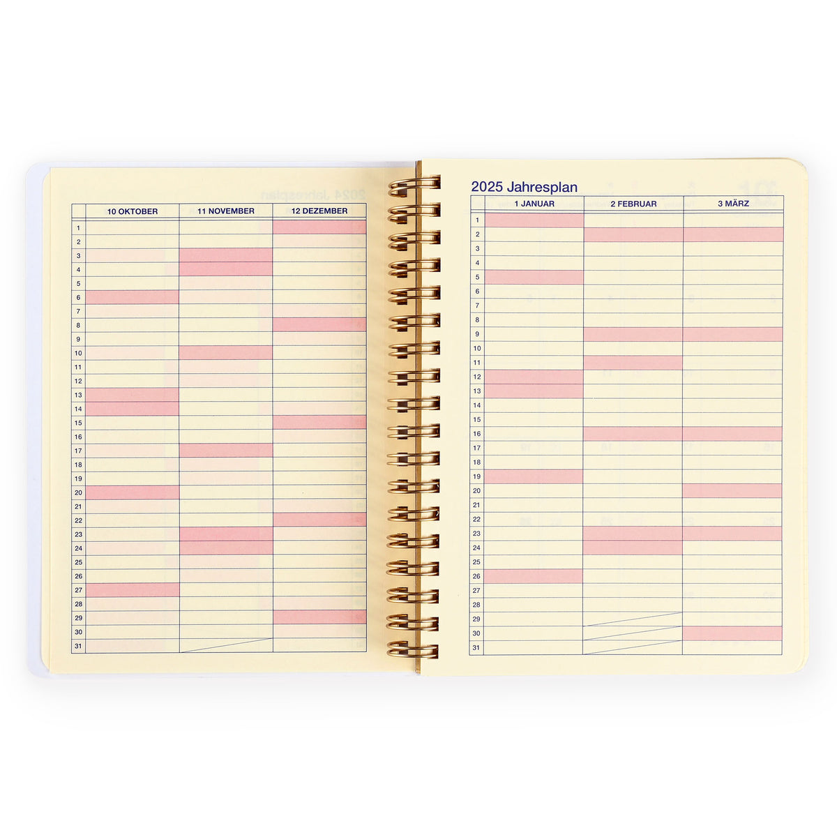 Delfonics Rollbahn 2024 Monthly Planner Pajamas Farm Animals  Large 