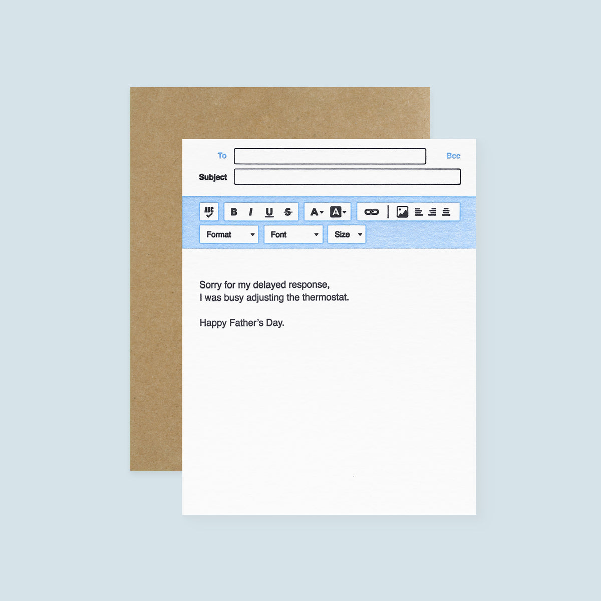 Sapling Press Thermostat Father's Day Card 