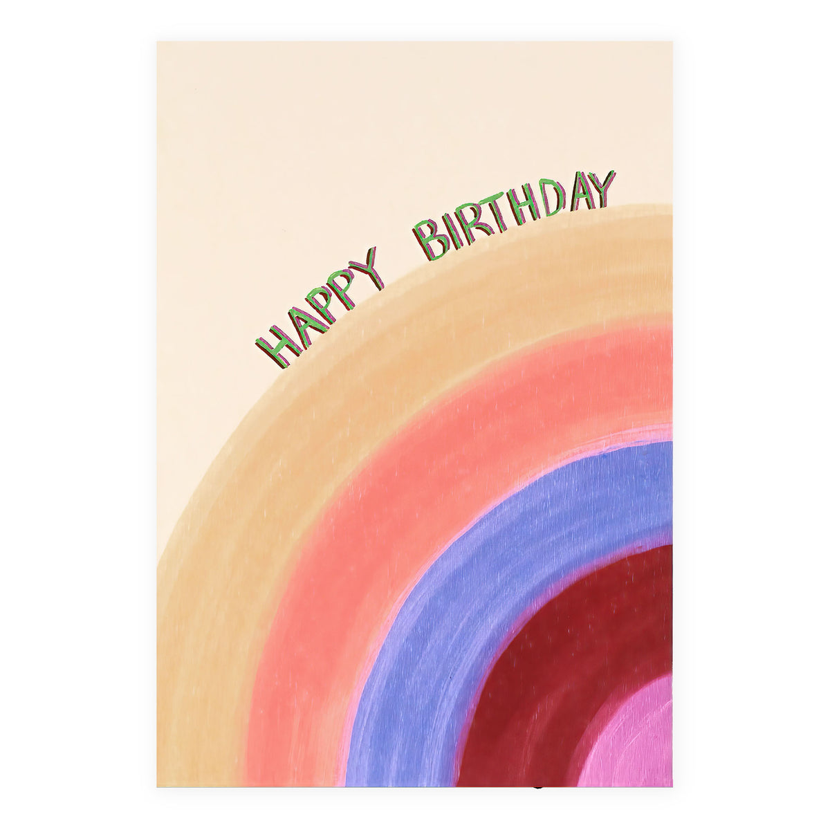 Season Paper Rainbow Birthday Card