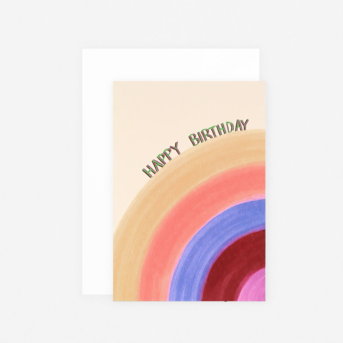 Season Paper Rainbow Birthday Card