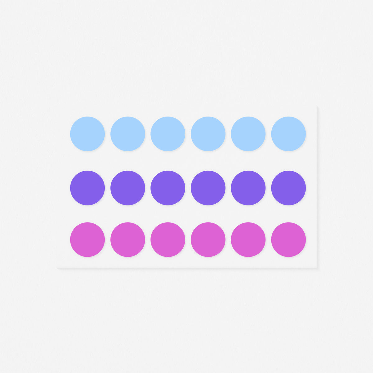 Stalogy Circular Washi Tape Patches Shuffle Pale | 5mm Or 16mm 16mm
