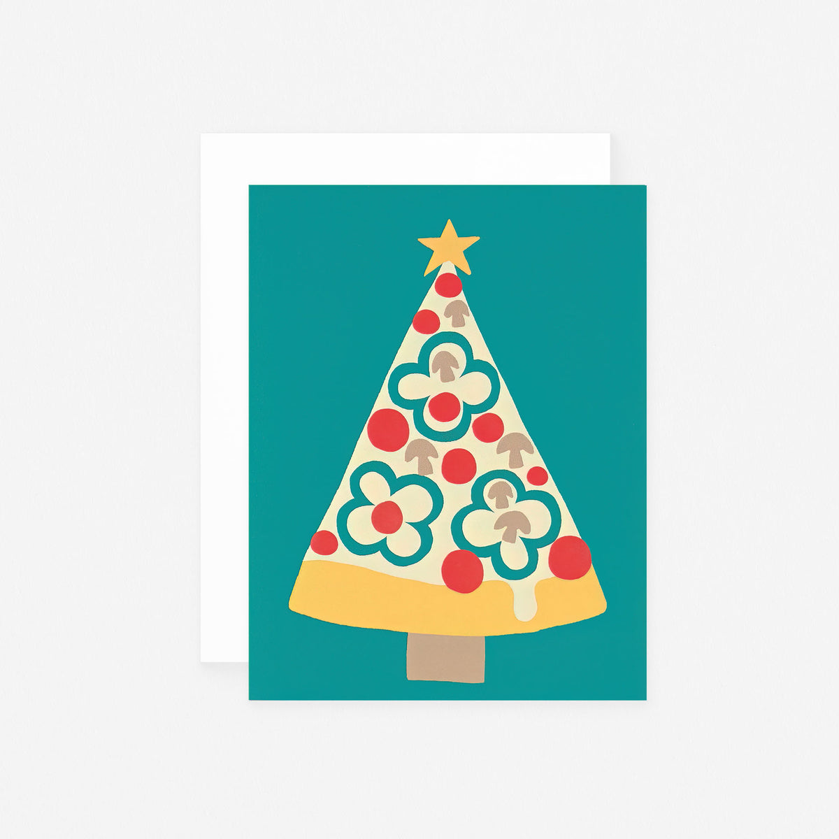 Toute Pizza Christmas Tree Holiday Card