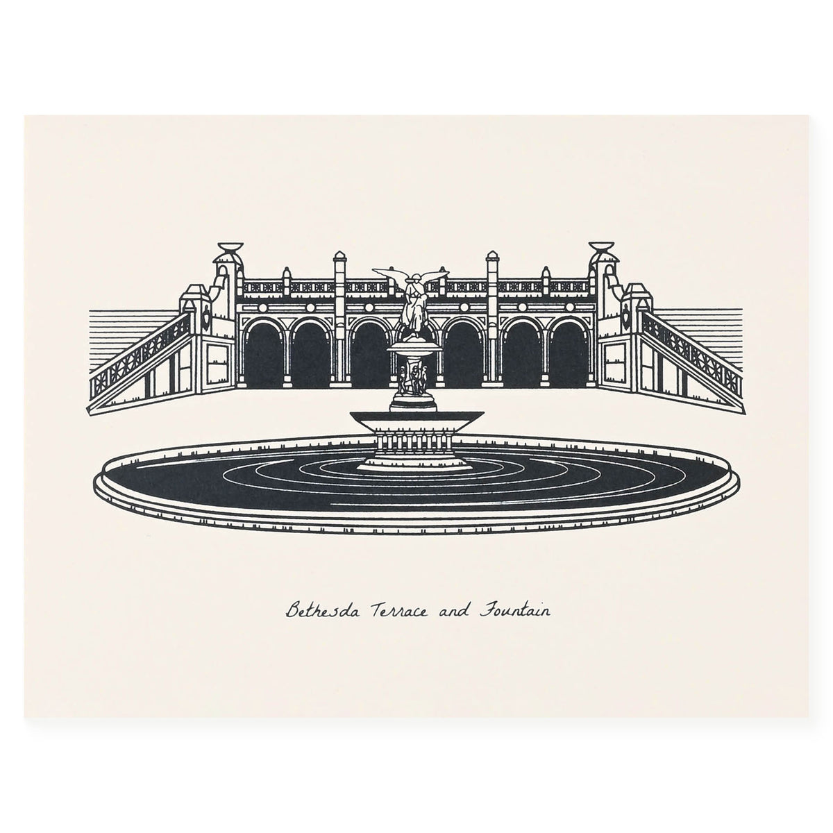 Sutta Bethesda Terrace And Fountain Greeting Card 
