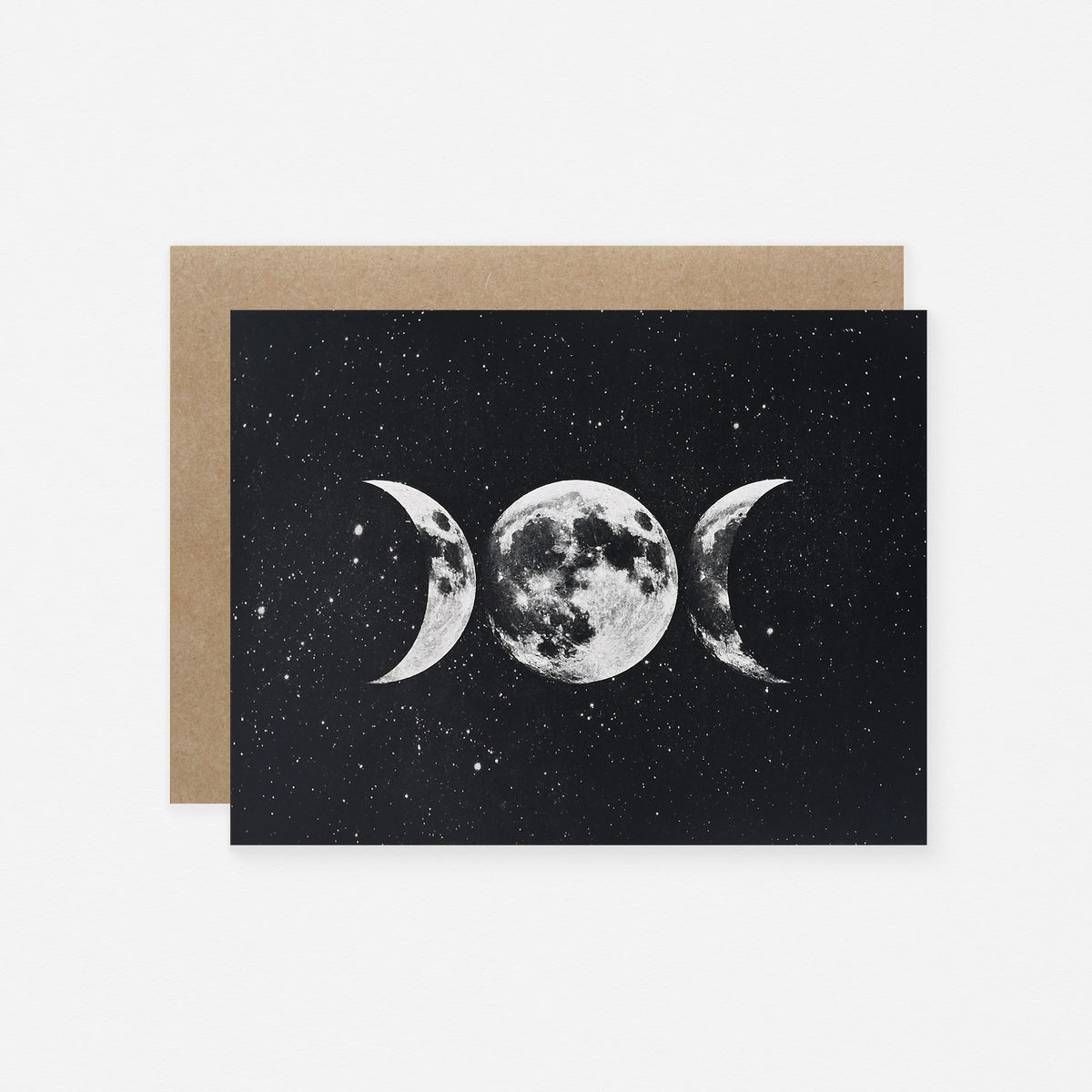 The Galek Sea Triple Moon Goddess Greeting Card 
