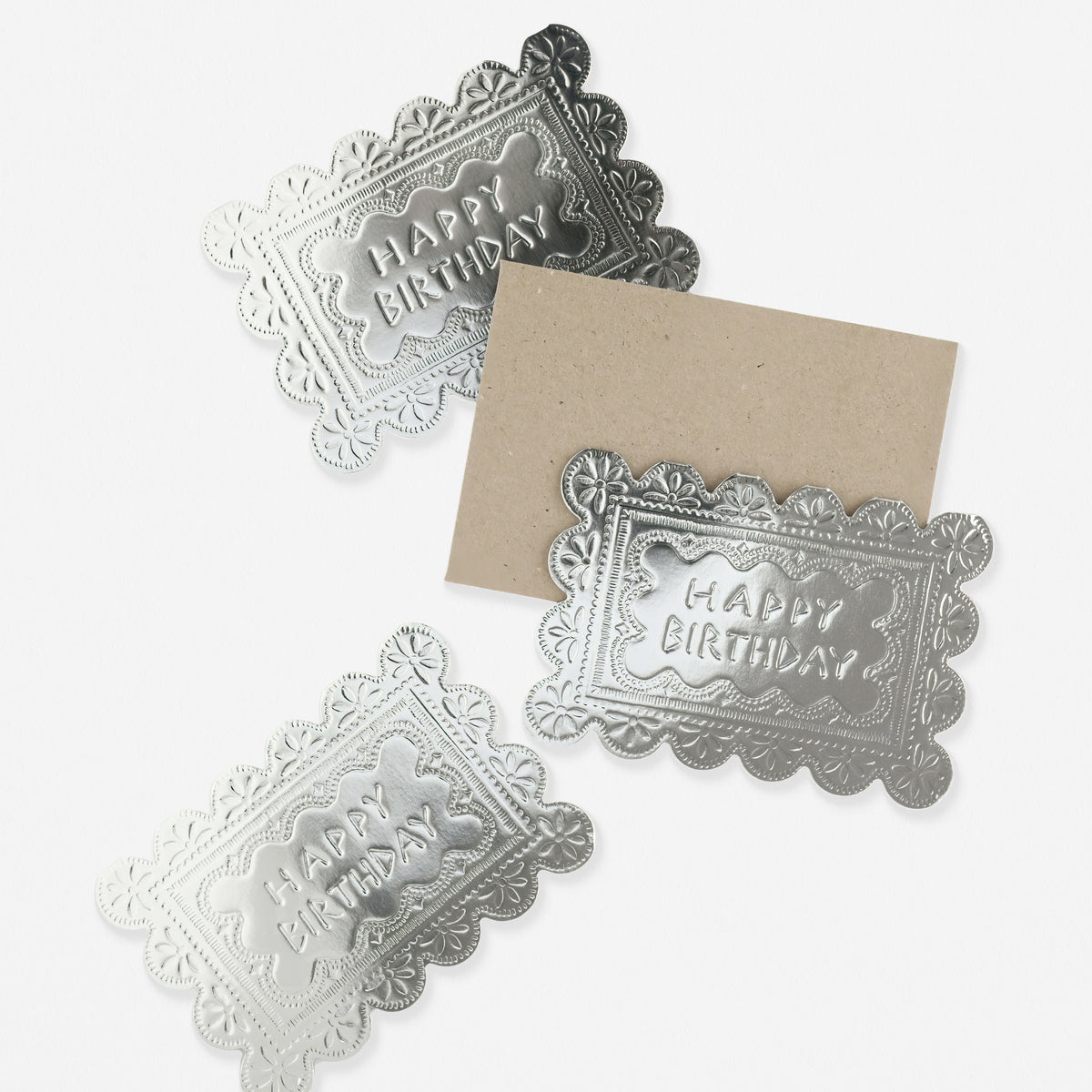 The Little Press Faux Tin Happy Birthday Greeting Card