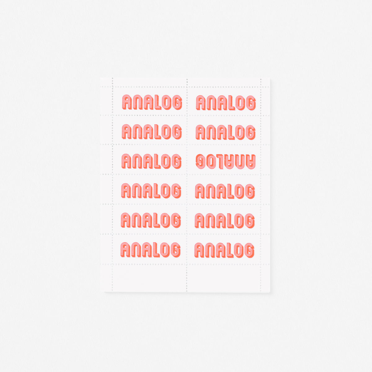 The Portland Stamp Company Analog Stamps Dayglo Flame 