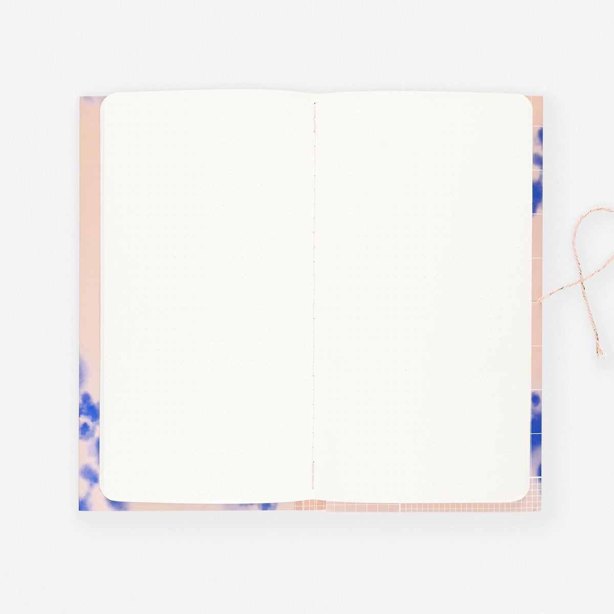 Tinne + Mia Blue Blossom Refillable Notebook With Japanese Closure