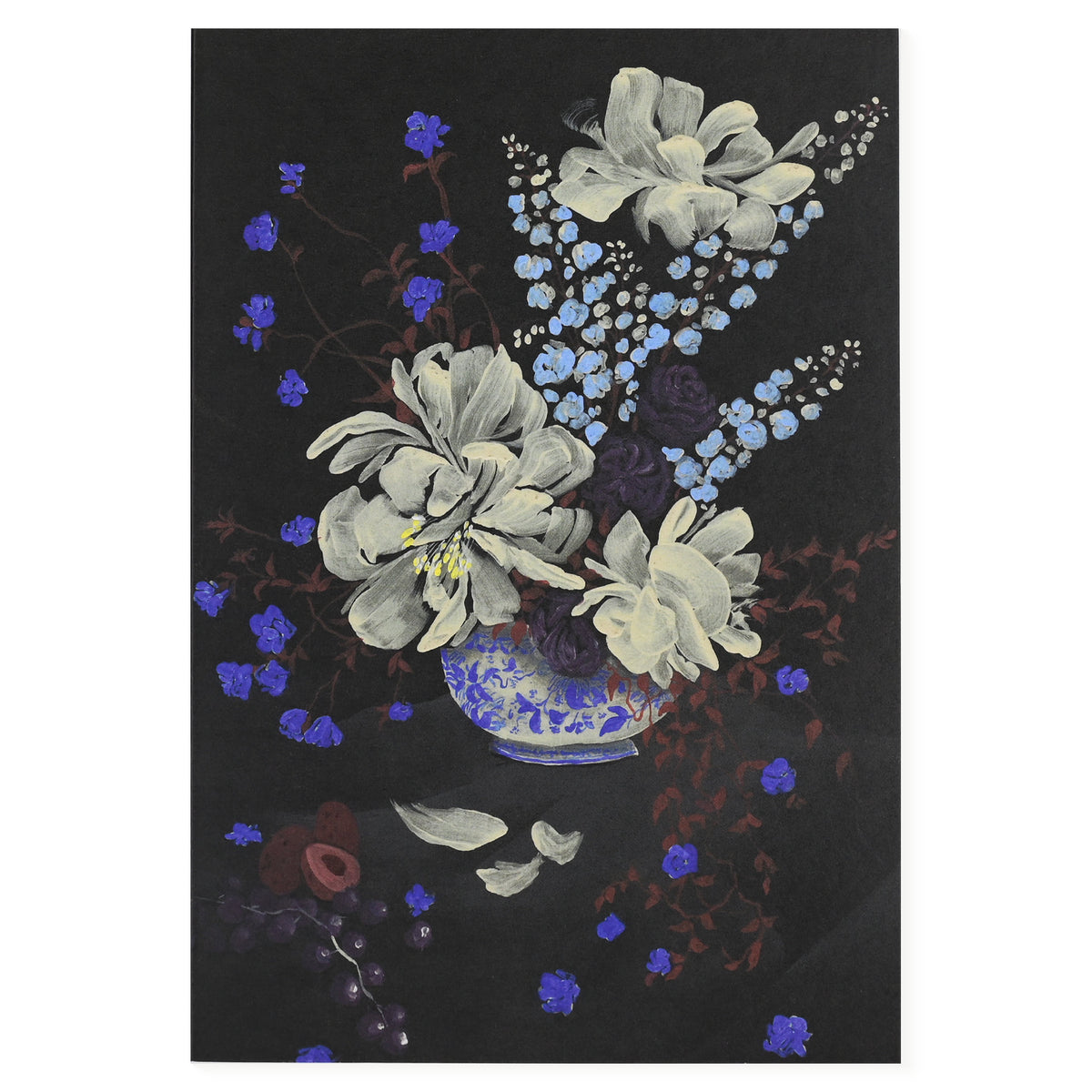 Wrap Blue Bouquet Art Card 