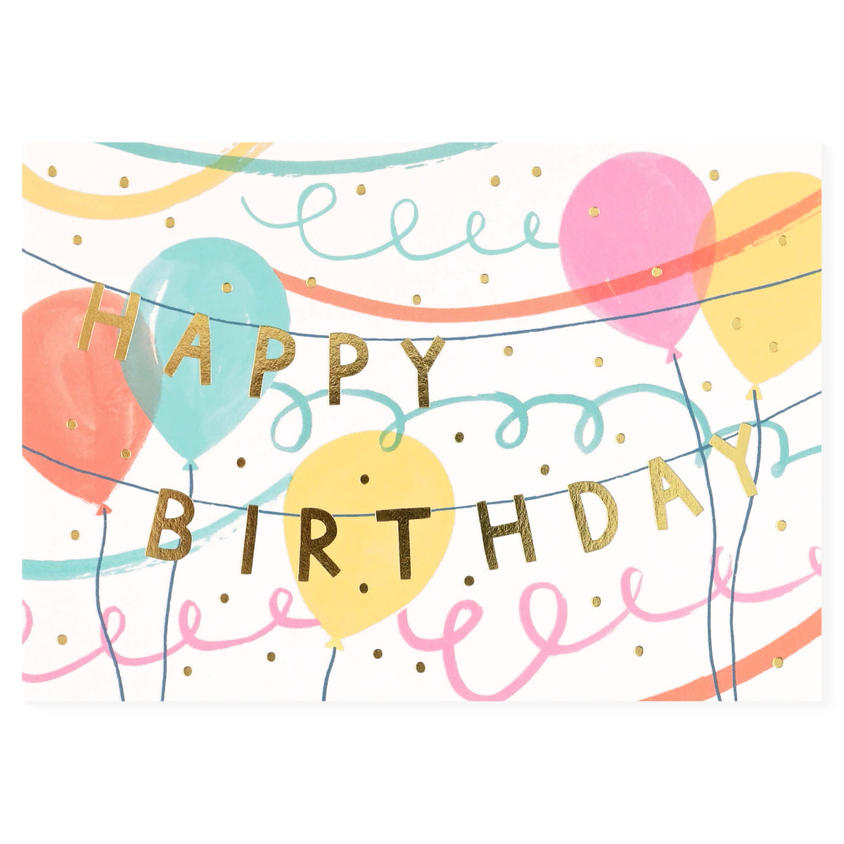 Wrap Happy Birthday Banner Greeting Card 