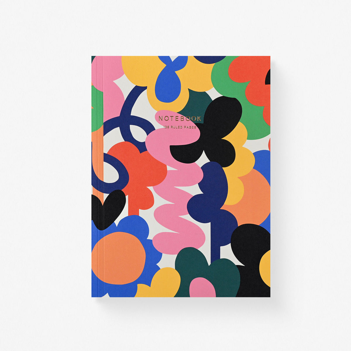 Wrap Abstract Flowers Notebook Lined 