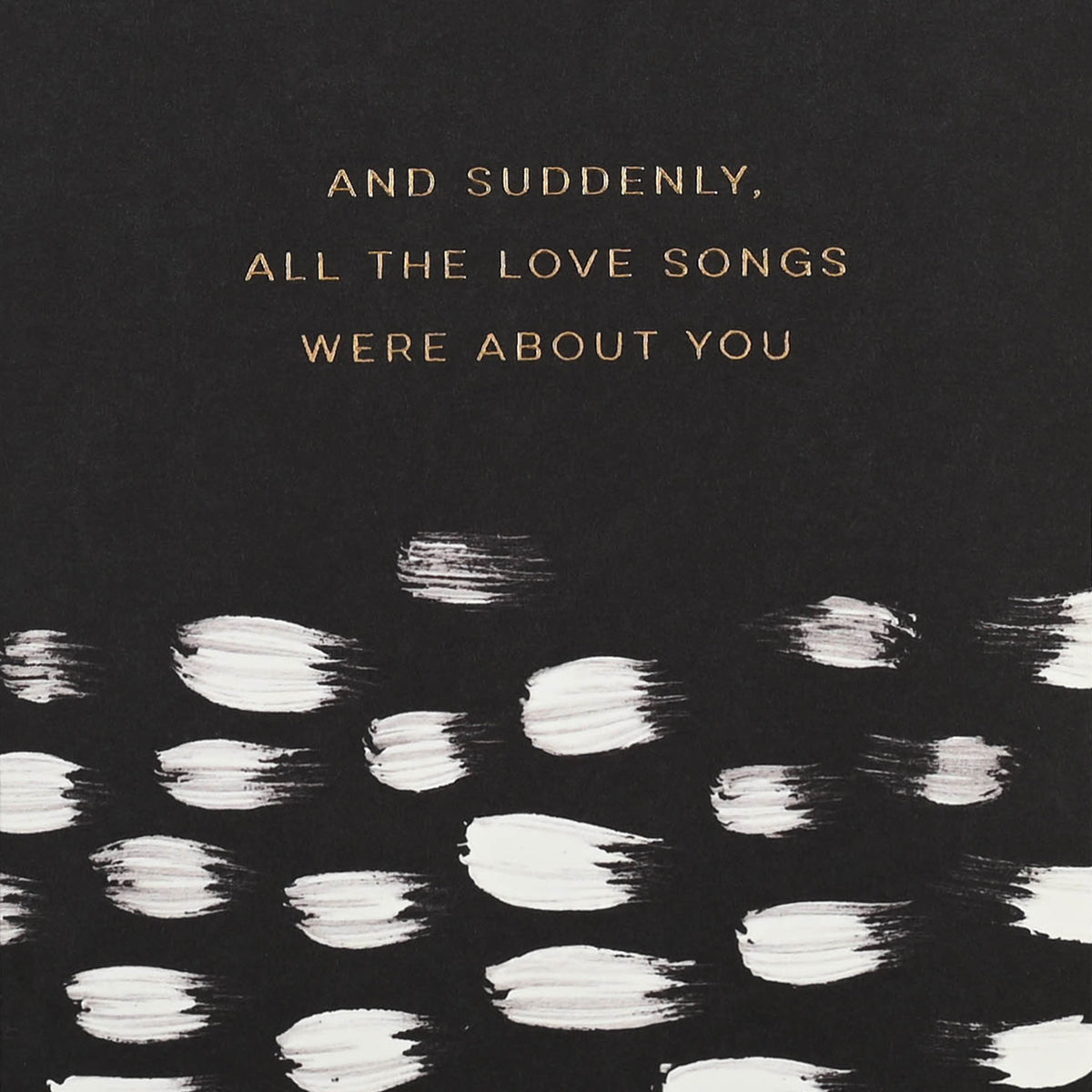 Antiquaria Brushed Love Songs Greeting Card 