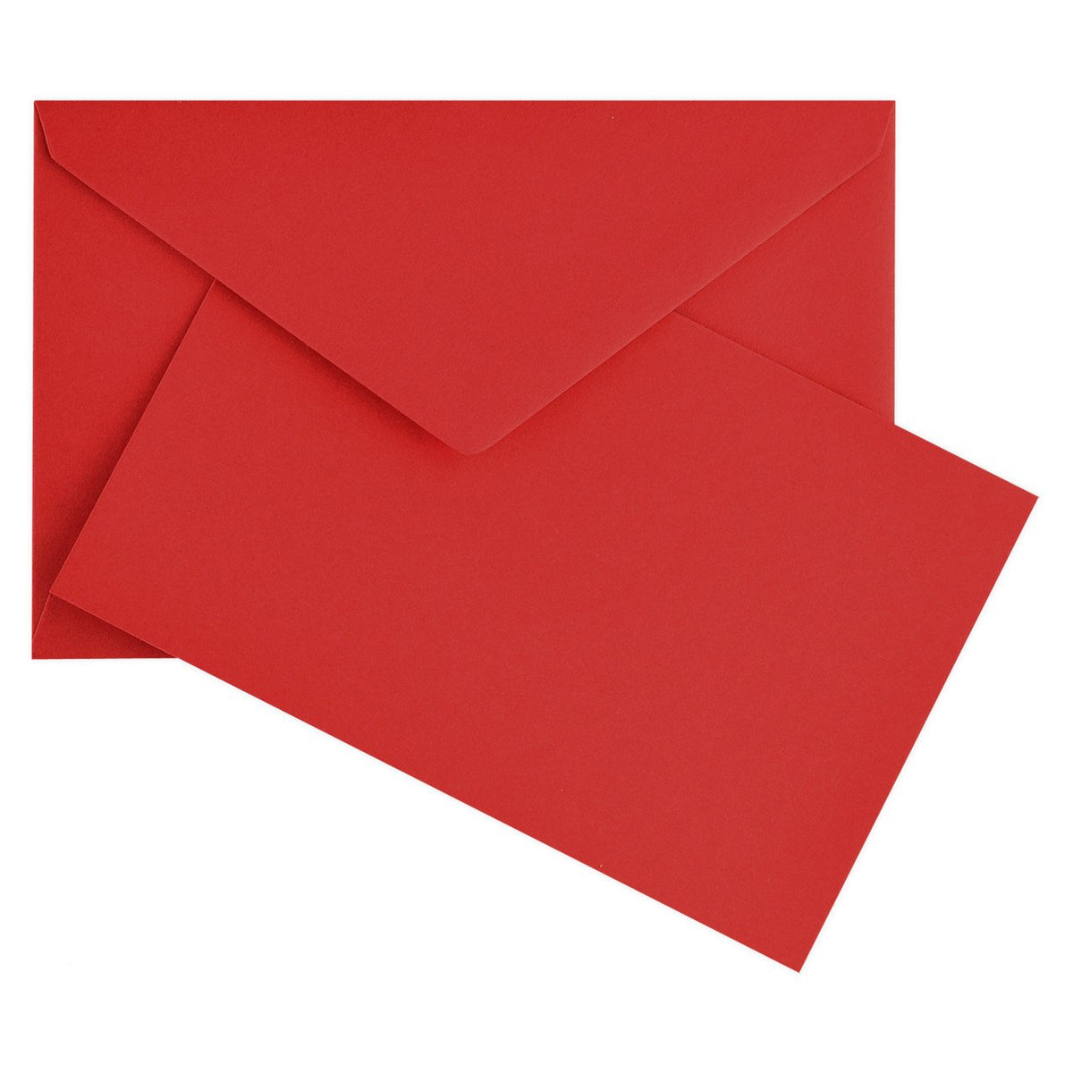 Original Crown Mill Color Vellum Finish Flat Note Cards Boxed Red