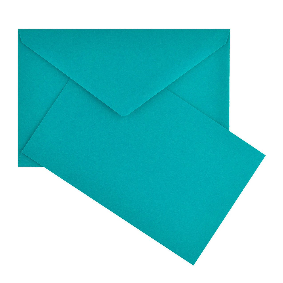 Original Crown Mill Color Vellum Finish Flat Note Cards Boxed Teal