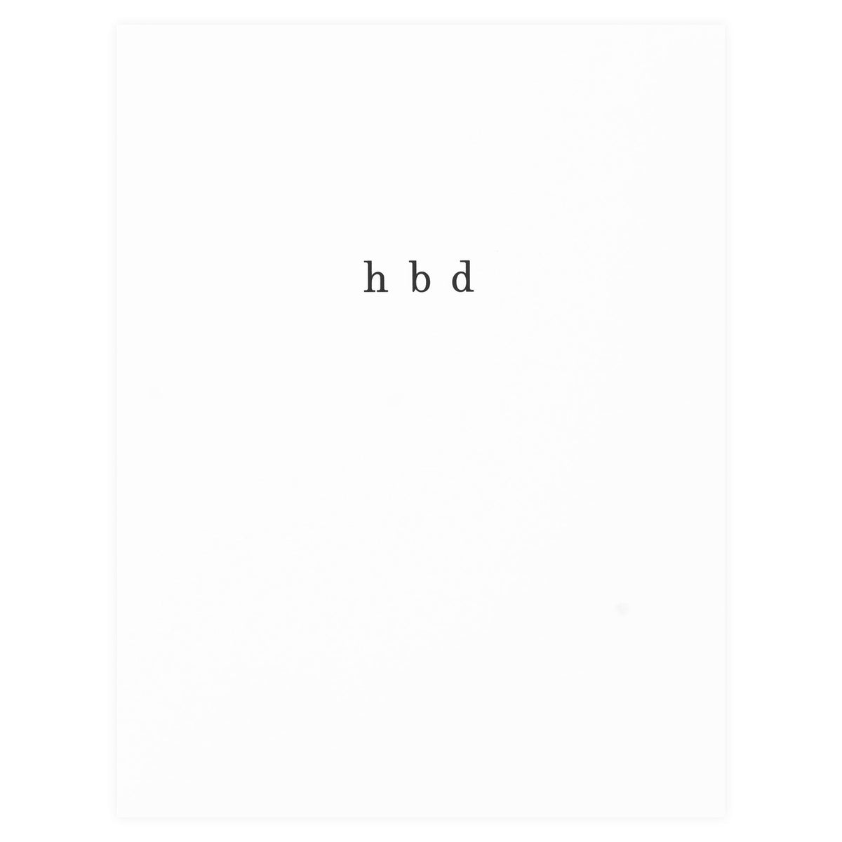 Cult Paper HBD Birthday Card 