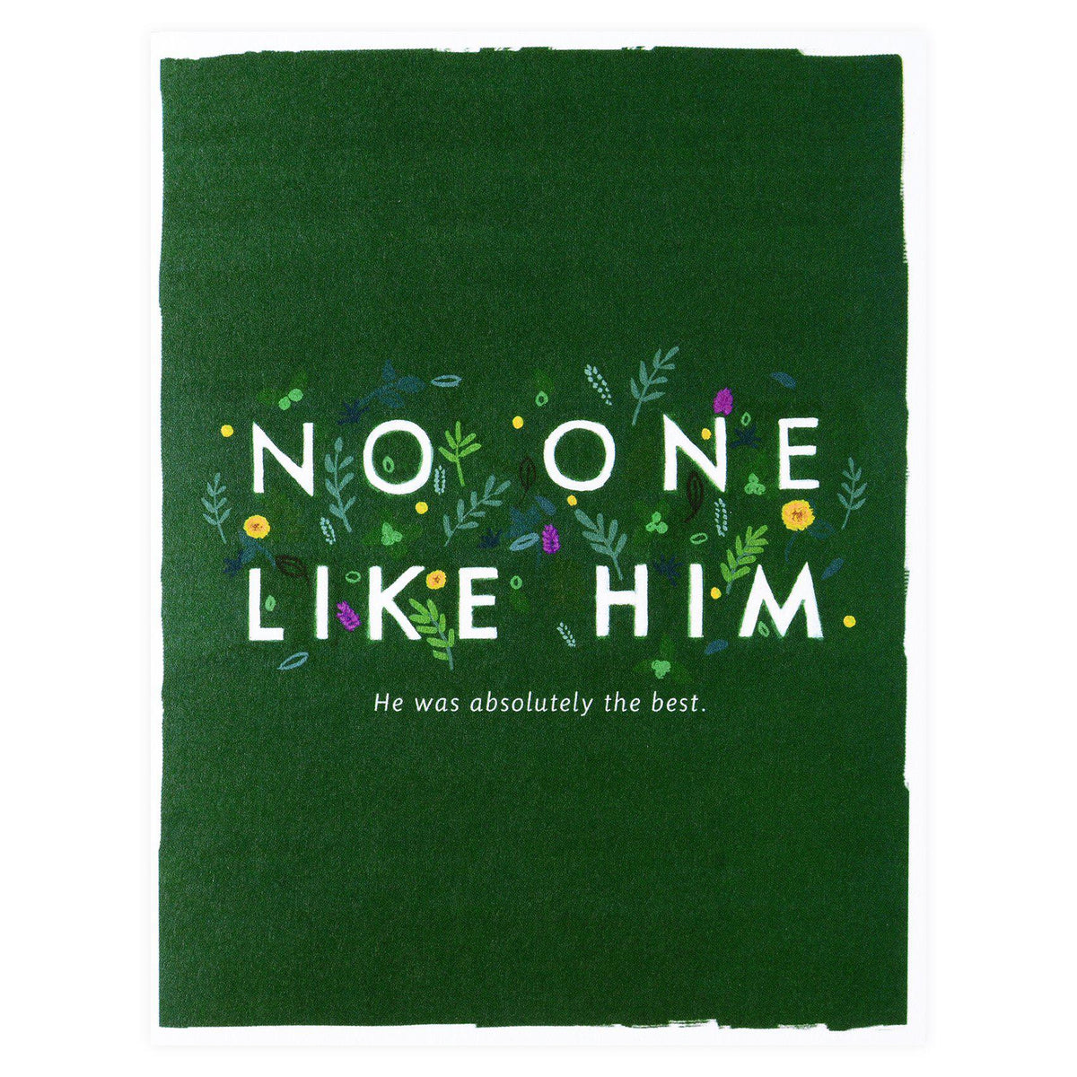 Dear Hancock No One Like Him Sympathy Card 