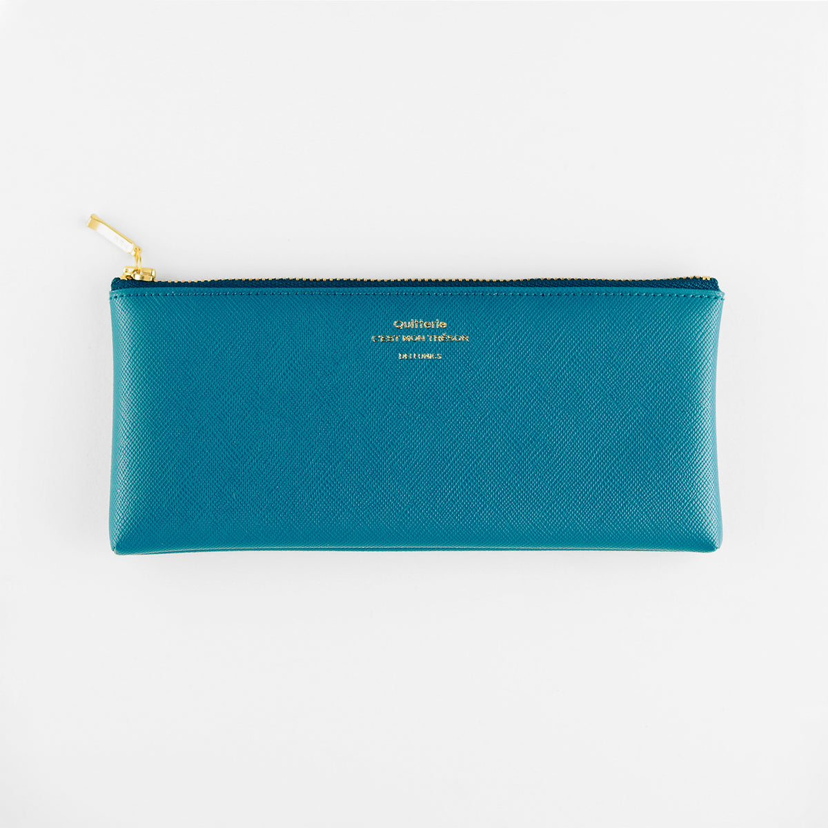 Null Quitterie Flat Pen Pencil Case Turquoise 