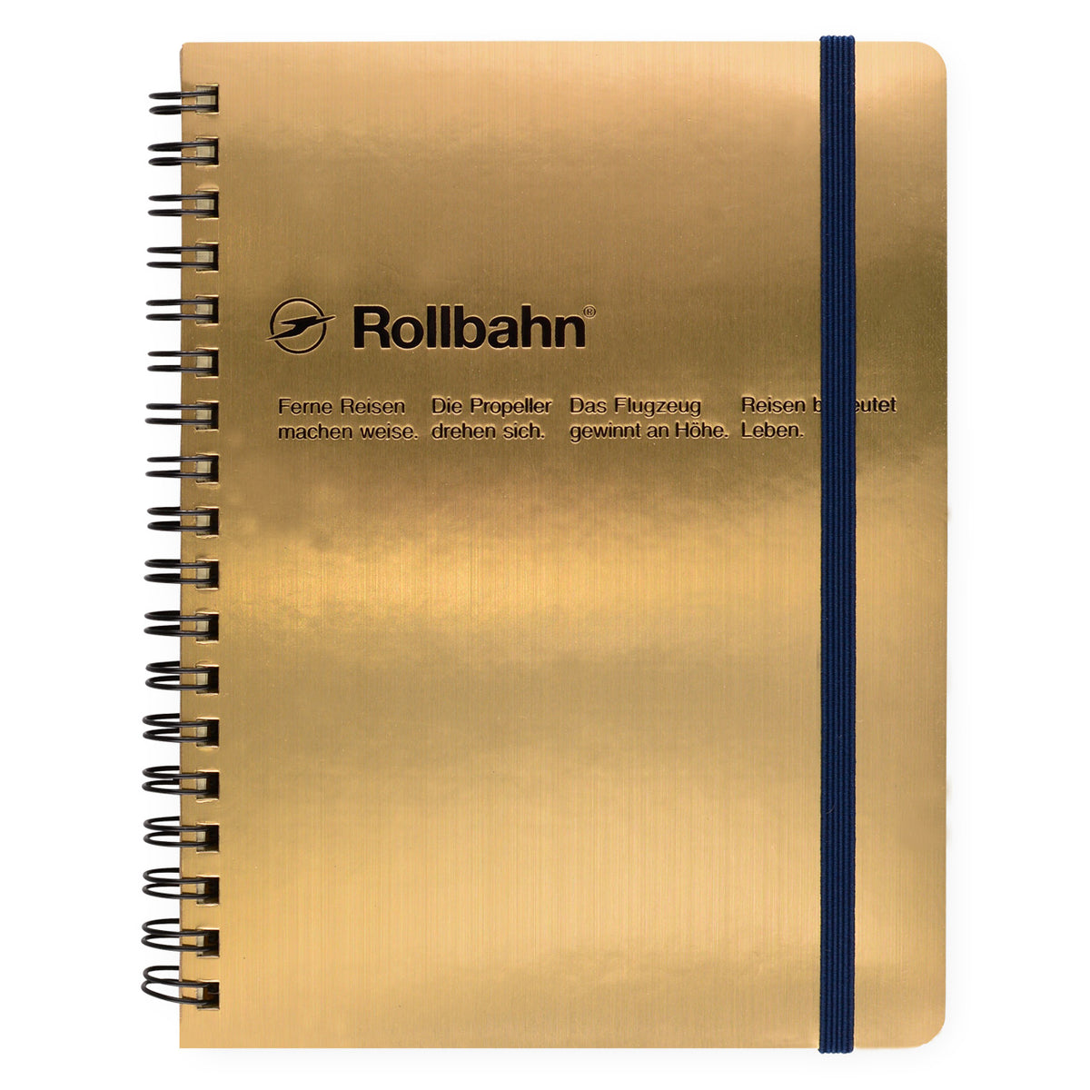 Null Rollbahn Notebook Gold | Small, Large Or A5 
